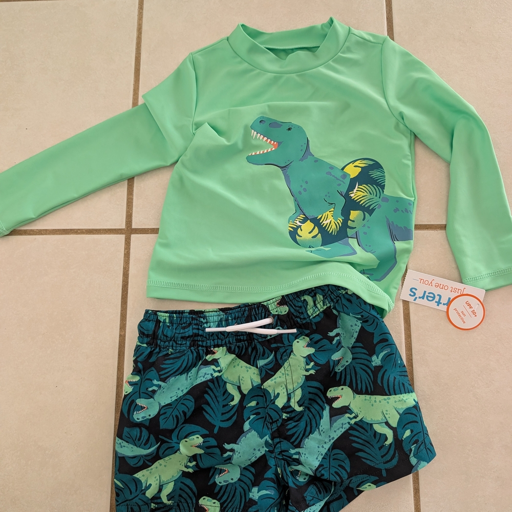Kids Swim Set - Green and Blue